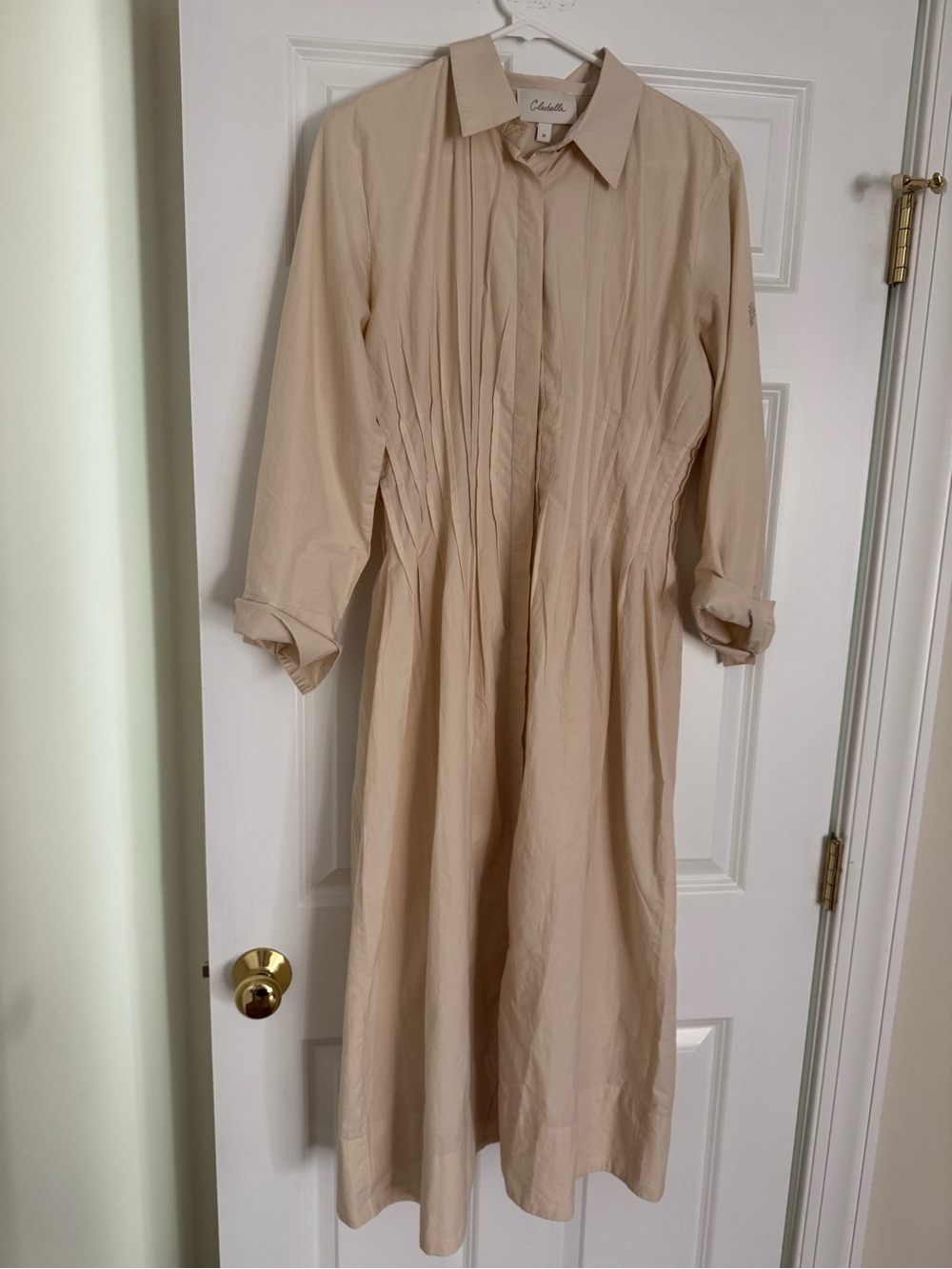 Cleobella Pleated Shirt Dress
